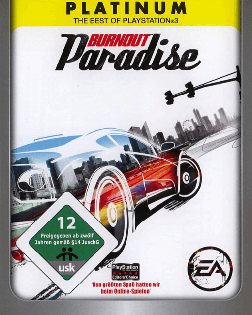 Burnout Paradise box art for Playstation 3
